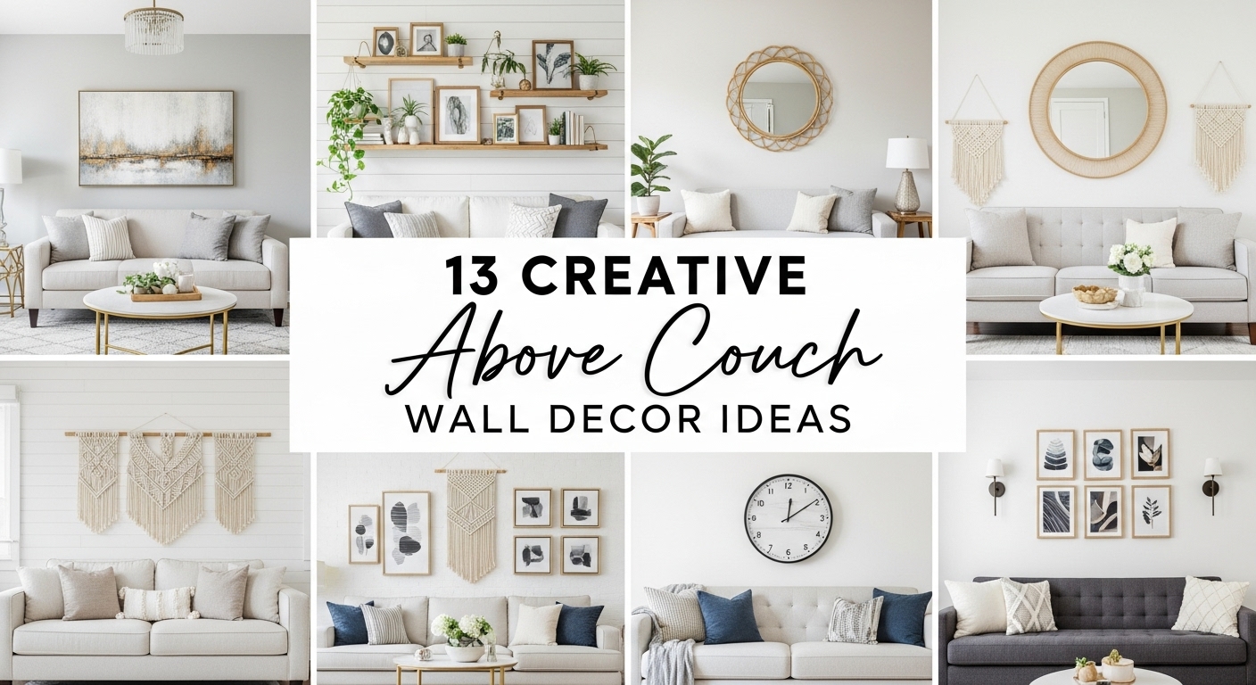 13 Creative Above Couch Wall Decor Ideas